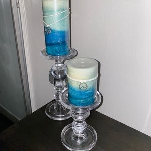 Crystal Base With Candles